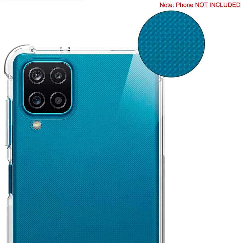 Funda Protectora de TPU Compatible con Samsung Galaxy A12/M12 Flexible Esquinas Reforzadas Anti Golpes Carcasa Bumper