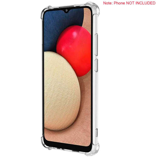Funda Protectora de TPU Compatible con Samsung Galaxy A02S/M02S Flexible Esquinas Reforzadas Anti Golpes Carcasa Bumper