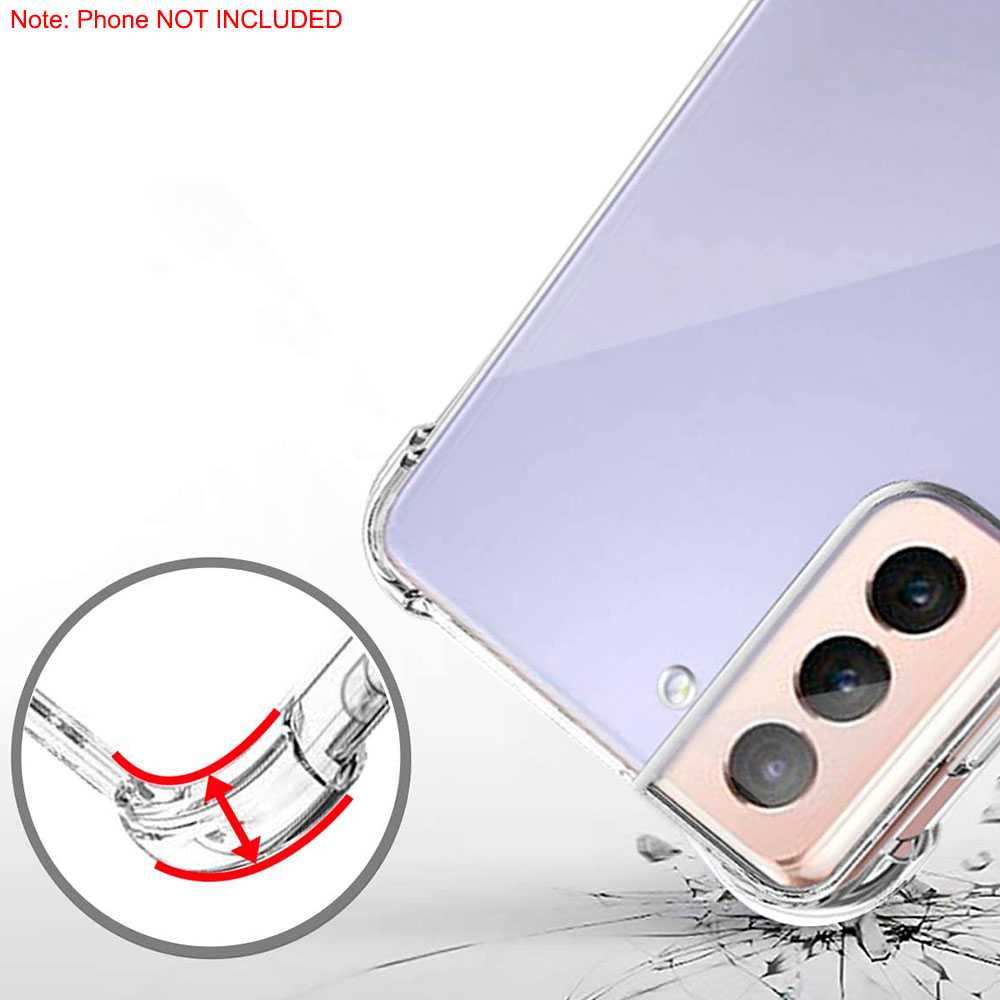 Funda Protectora de TPU Compatible con Samsung Galaxy S21 Plus/5G Flexible Esquinas Reforzadas Anti Golpes Bumper