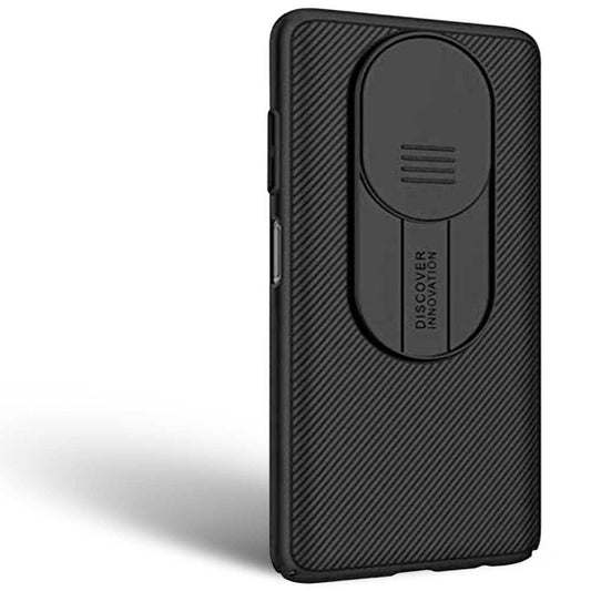 Funda Protectora Compatible con Xiaomi POCO X3/PRO/NFC Negra Carcasa Tapa Deslizante Bumper Protección para Cámara