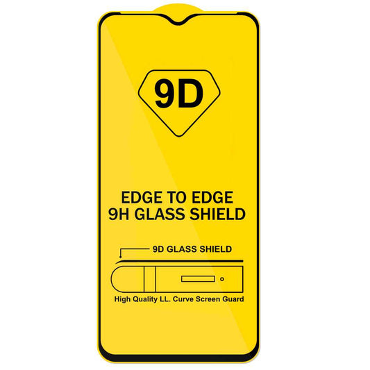 Protector de Pantalla Marco Negro Compatible con Xiaomi Redmi 9T/POCO M3 Cristal Templado 9H 9D Vidrio Antigolpes Borde