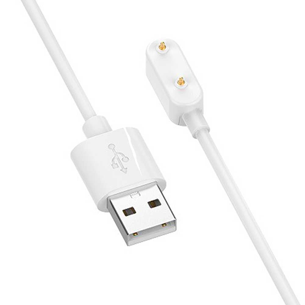 Cable USB Cargador Blanco para Reloj Compatible con Huawei Watch Fit/Fit Mini, Huawei Band 7/6, Huawei 4X, Honor Band 6, Honor Watch ES, 2 Pines 60cm Base Magnética