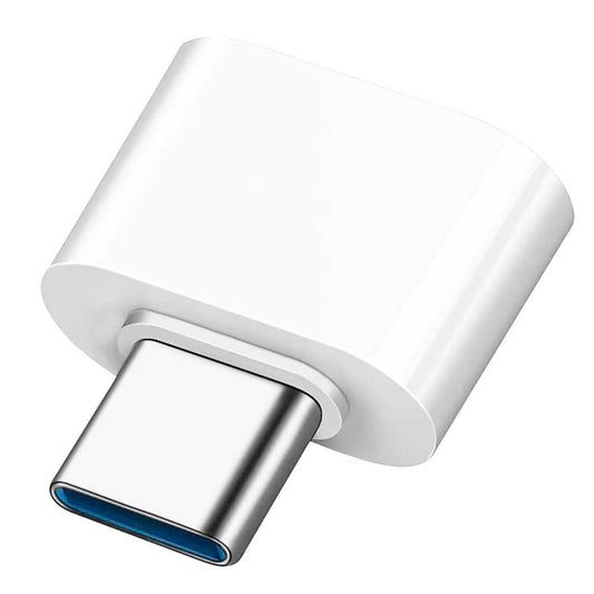 Adaptador OTG Conversor de USB 3.0 A Tipo C H/M Blanco Convertidor para Ordenador Portátil Teléfono Tablet Smartphone