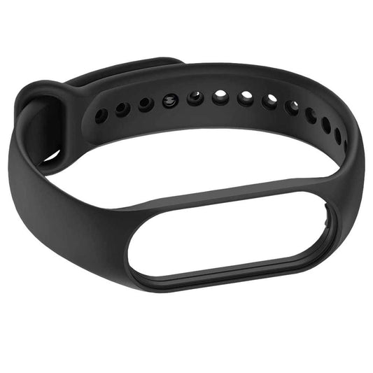 Pulsera de Recambio Silicona Suave Flexible Compatible con Xiao Mi Band 7 6 5 Amazfit Band 5 Negra Correa Repuesto Brazalete Goma