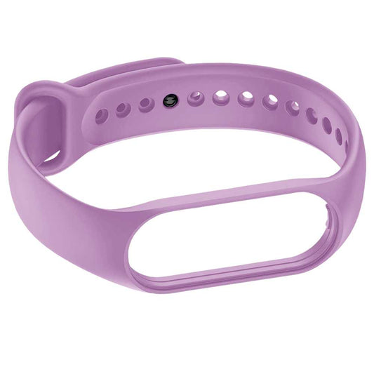 Pulsera de Recambio Silicona Suave Flexible Compatible con Xiao Mi Band 7 6 5 Amazfit Band 5 Lavanda Correa Repuesto Transpirable Goma