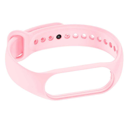 Pulsera de Recambio Silicona Suave Flexible Compatible con Xiao Mi Band 7 6 5 Amazfit Band 5 Rosa Correa Repuesto Transpirable Goma