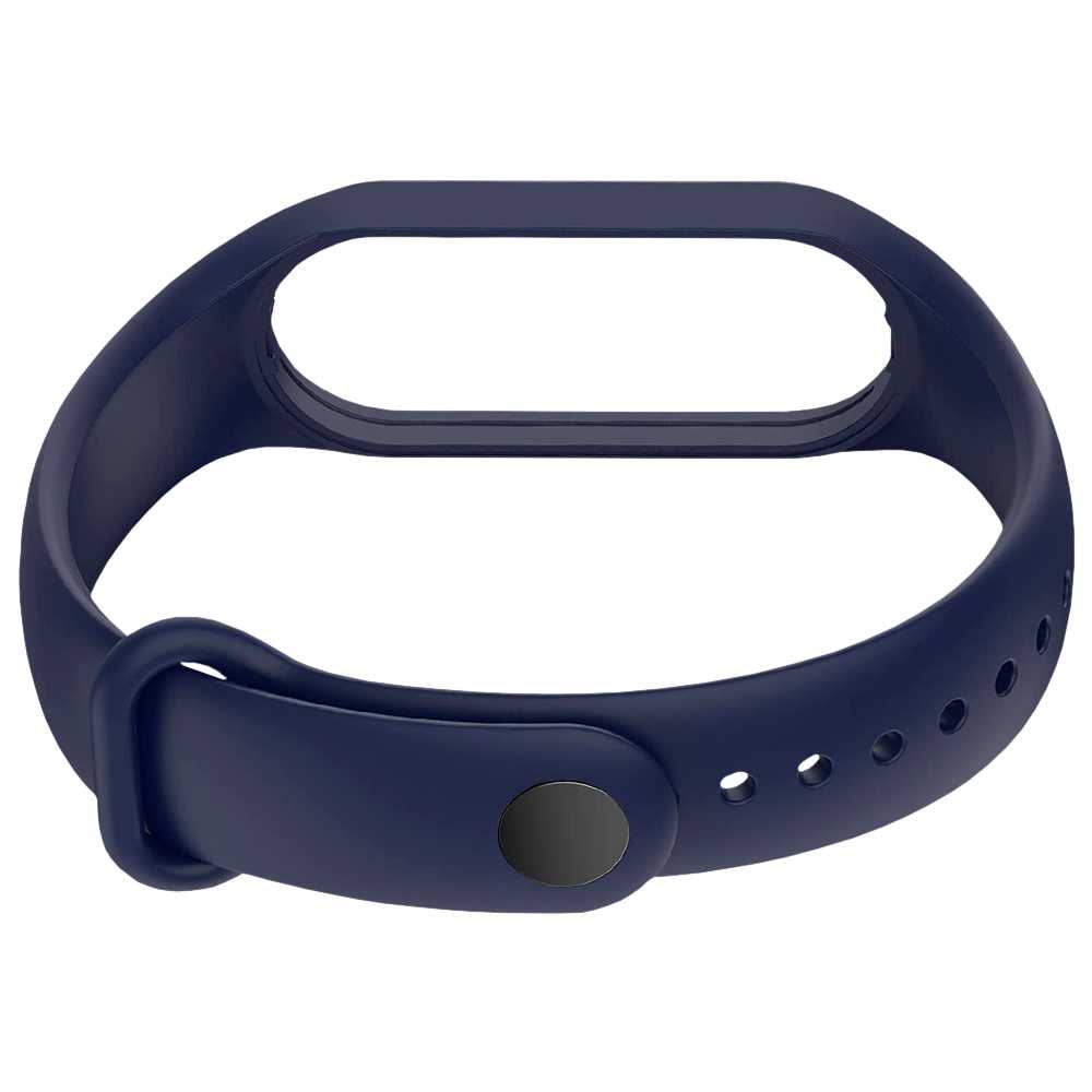 Pulsera de Recambio Silicona Suave Flexible Compatible con Xiao Mi Band 7 6 5 Amazfit Band 5 Azul Oscuro Correa Repuesto Goma Suave