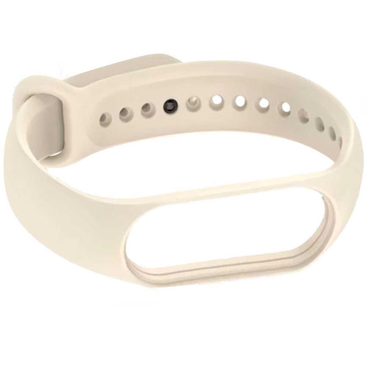 Pulsera de Recambio Silicona Suave Flexible Compatible con Xiao Mi Band 7 6 5 Amazfit Band 5 Blanco Mate Correa Repuesto Transpirable