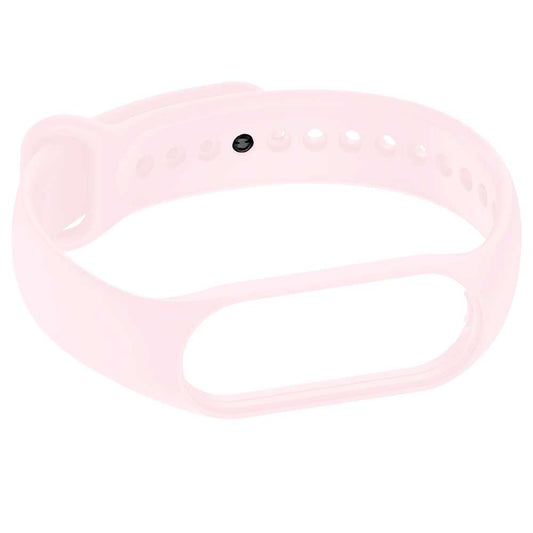 Pulsera de Recambio Silicona Suave Flexible Compatible con Xiao Mi Band 7 6 5 Amazfit Band 5 Rosa Mate Correa Repuesto Goma