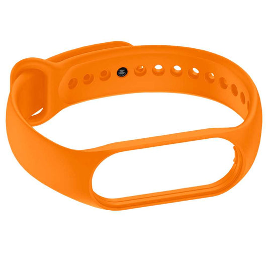 Pulsera de Recambio Silicona Suave Flexible Compatible con Xiao Mi Band 7 6 5 Amazfit Band 5 Naranja Correa Repuesto Transpirable Goma