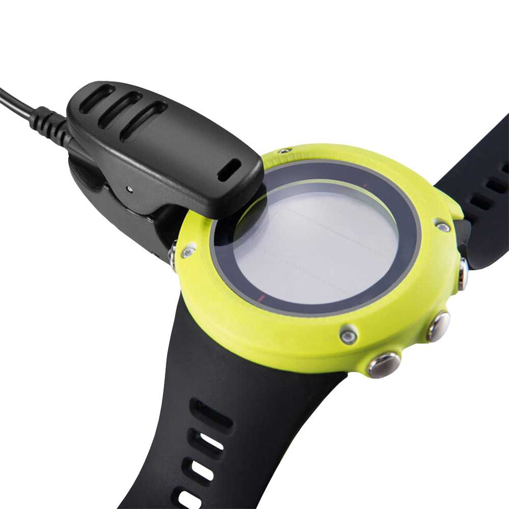 Cable Cargador Puerto USB 1m Negro Compatible con Reloj Kailash Traverse Fitness Spartan Trainer Ambit 1 2 3 de Repuesto Recambio Carga