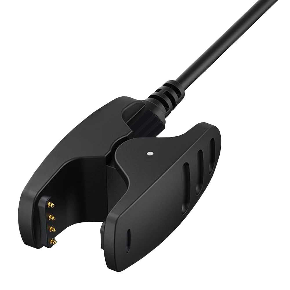 Cable Cargador Puerto USB 1m Negro Compatible con Reloj Kailash Traverse Fitness Spartan Trainer Ambit 1 2 3 de Repuesto Recambio Carga