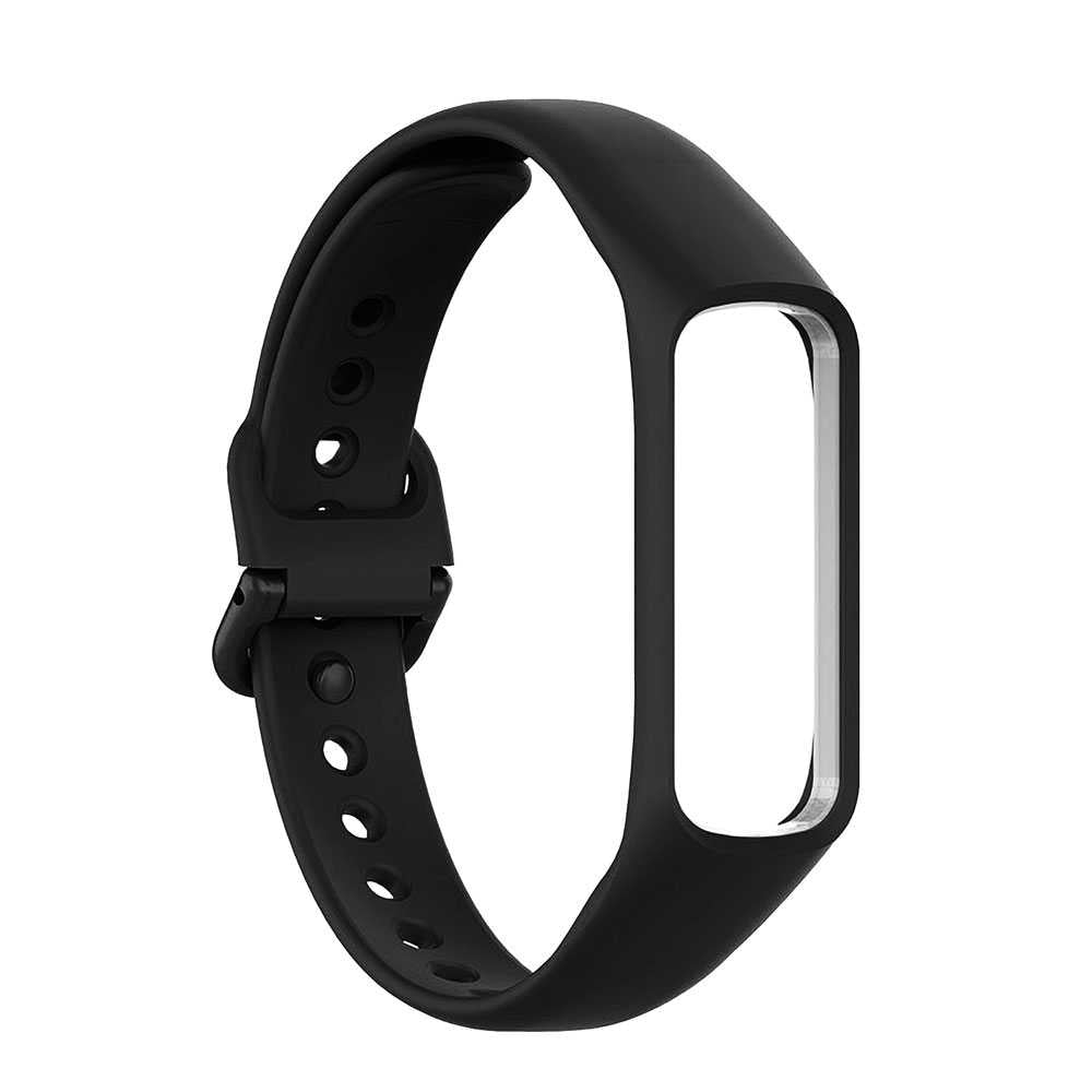 Pulsera Deportiva de Repuesto de Silicona Suave Correas Compatible con S Galaxy Fit 2 Unisex Negro