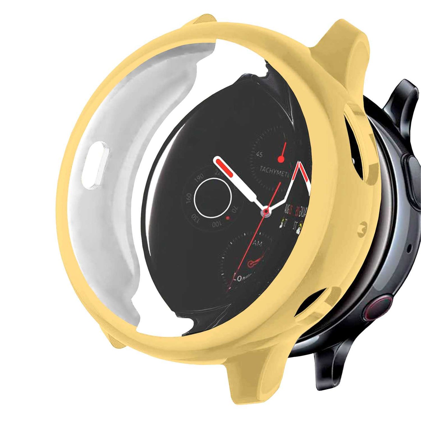 Funda Protectora de TPU Dorado Compatible con Relojes Inteligentes Samsung Galaxy Watch Active 2 (40mm)