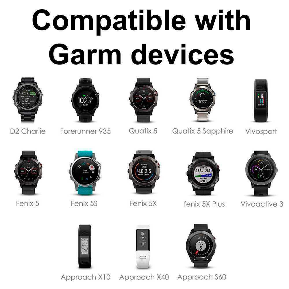 Cable tipo C Compatible con Garmin Fenix 7 7S 7X 6 6S 6X 5 5S 5X Plus, Cable cargador para garmin, Forerunner 935 945 45 45S 245, Approach S10 S40 S60 X10, Vivoactive 3 3 Music 4 4S, Epix 2, Venu 2 2S Sq 2, Instinct, Tactix