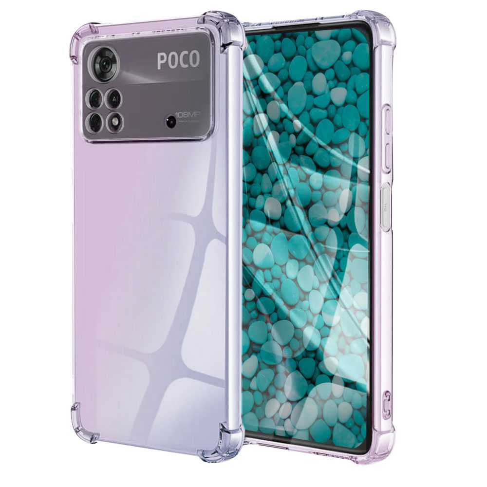 Funda de TPU para Xiaomi Poco M4 Pro 4G, Carcasa Flexible con Esquinas Reforzadas Antigolpes, Protección en Cámaras, Silicona Transparente