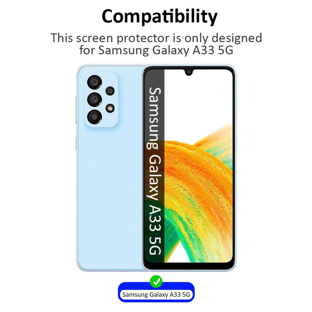 Funda de TPU para Samsung Galaxy A33 5G, Carcasa Flexible con Esquinas Reforzadas Antigolpes, Protección en Cámaras, Silicona Transparente