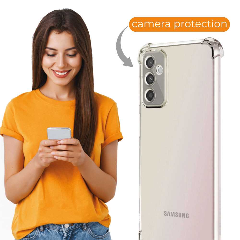 Funda de TPU para SAMSUNG Galaxy M52 5G, Carcasa Flexible con Esquinas Reforzadas Antigolpes, Protección en Cámaras, Silicona Transparente