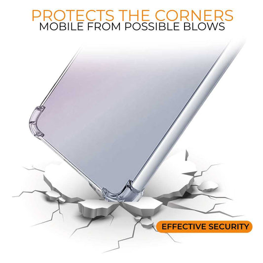 Funda de TPU para Oppo A94 5G/A74 4G, Carcasa Flexible con Esquinas Reforzadas Antigolpes, Protección en Cámaras, Silicona Transparente