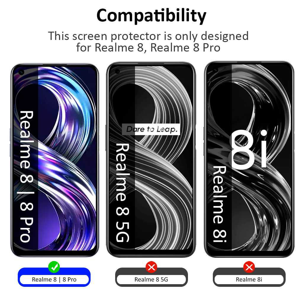 Funda de TPU para Realme 8/8 Pro, Carcasa Flexible con Esquinas Reforzadas Antigolpes, Protección en Cámaras, Silicona Transparente