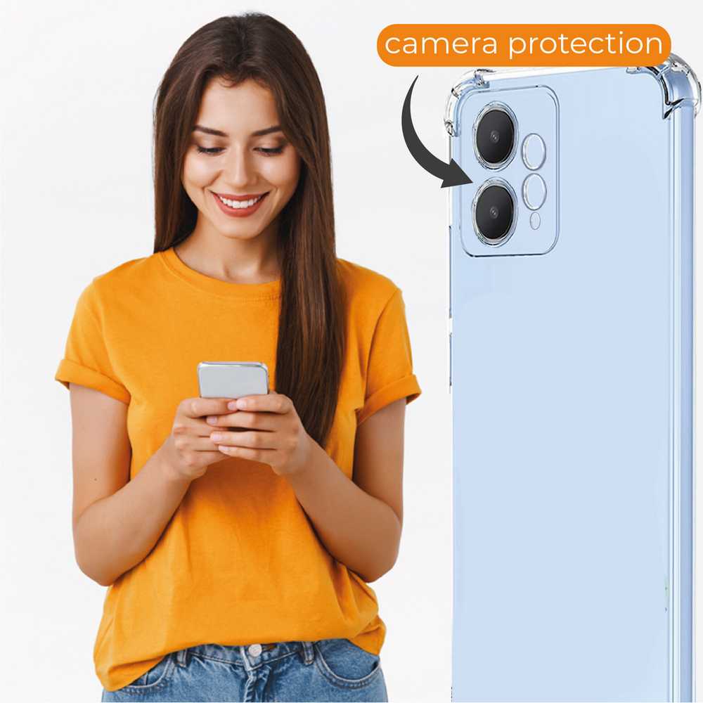Funda de TPU para XIAOMI Redmi Note 12 4G, Carcasa Flexible con Esquinas Reforzadas, Antigolpes, Protección en Cámaras, Silicona Transparente