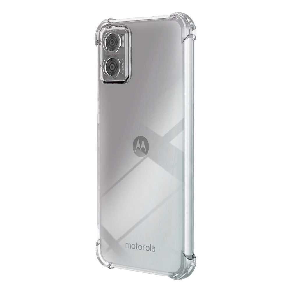 Funda de TPU para MOTOROLA Moto E22/Moto E22i, Carcasa Flexible con Esquinas Reforzadas Antigolpes, Protección en Cámaras, Silicona Transparente