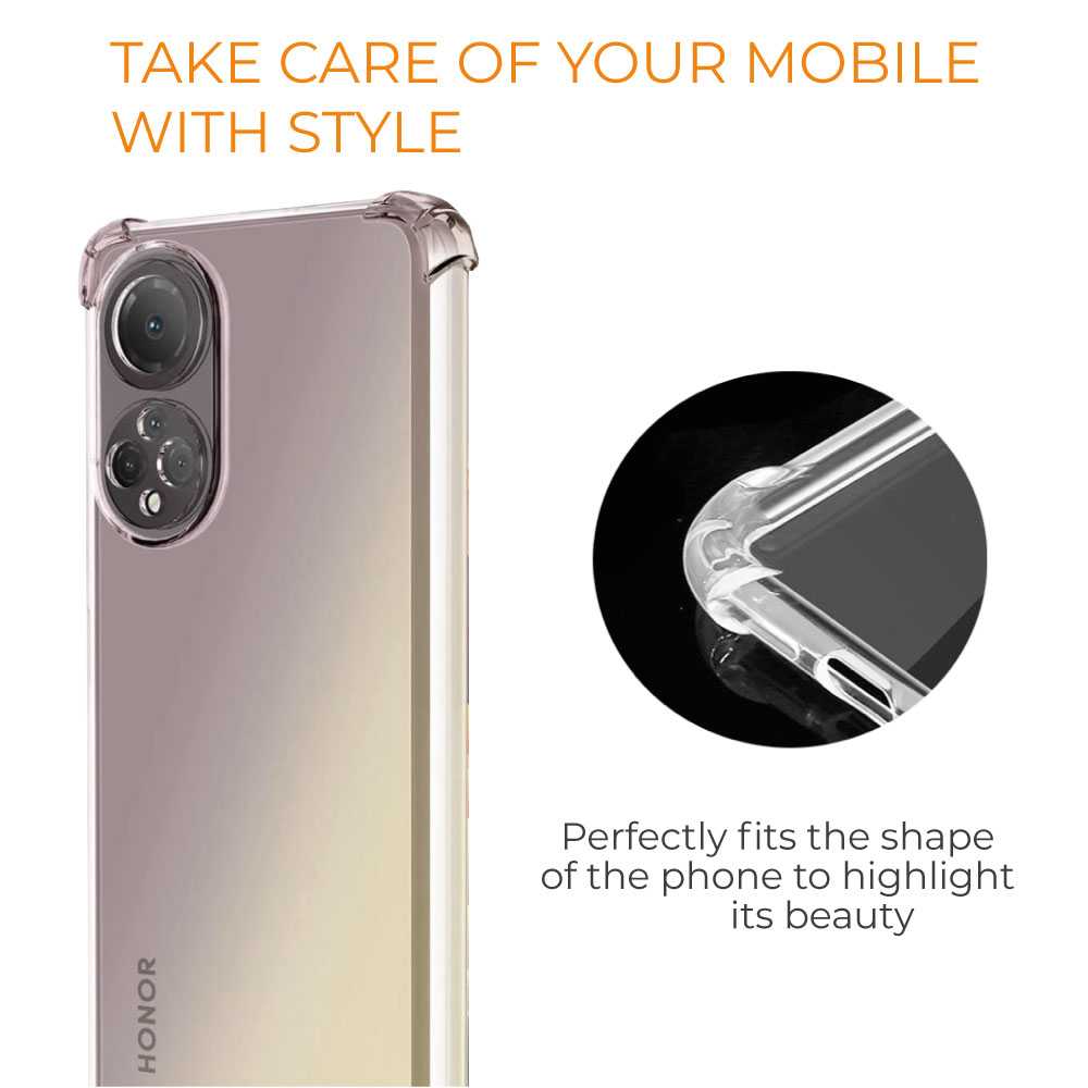 Funda de TPU para HUAWEI Honor X7, Carcasa Flexible con Esquinas Reforzadas Antigolpes, Protección en Cámaras, Silicona Transparente