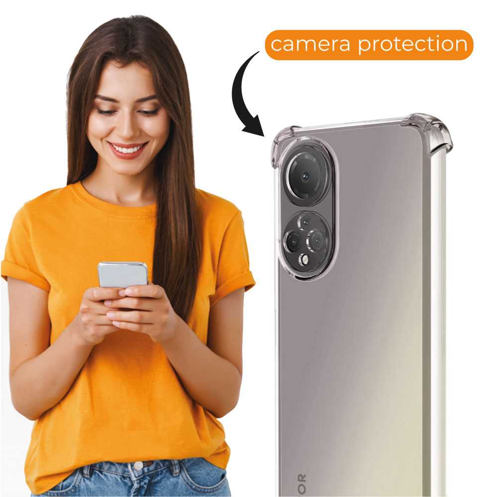 Funda de TPU para HUAWEI Honor X7, Carcasa Flexible con Esquinas Reforzadas Antigolpes, Protección en Cámaras, Silicona Transparente