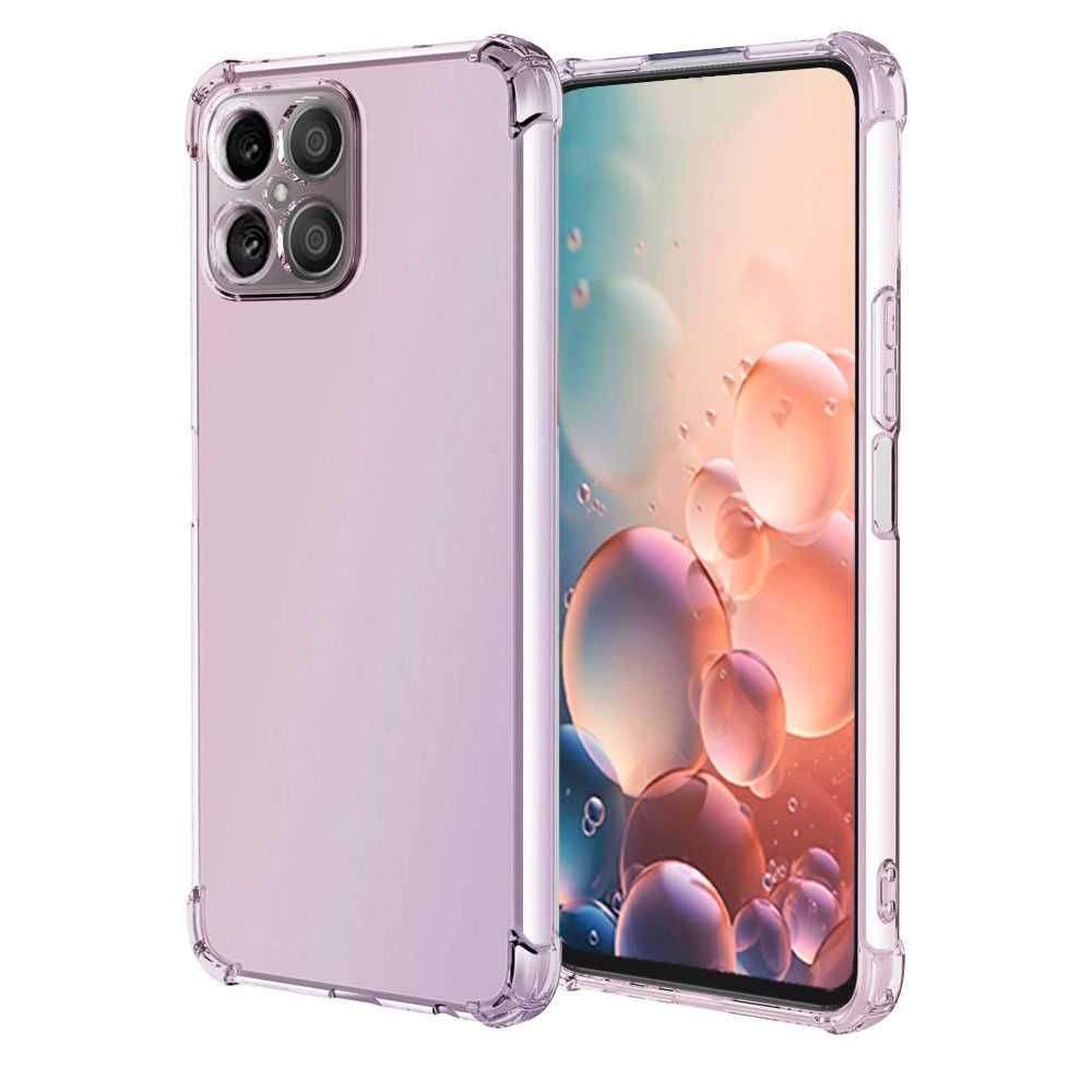 Funda de TPU para Honor 70 Lite/X8 5G/X6 4G, Carcasa Flexible con Esquinas Reforzadas Antigolpes, Protección en Cámaras, Silicona Transparente