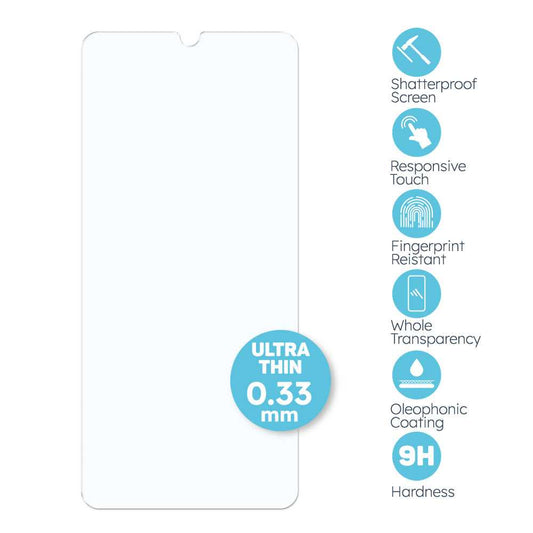 Protector de Pantalla Cristal Templado Premium para OPPO A57 4G/OPPO A57S 4G/OPPO A77 4G/OPPO A57 5G Vidrio 9H 2.5D Anti Golpes Arañazos 0.3mm