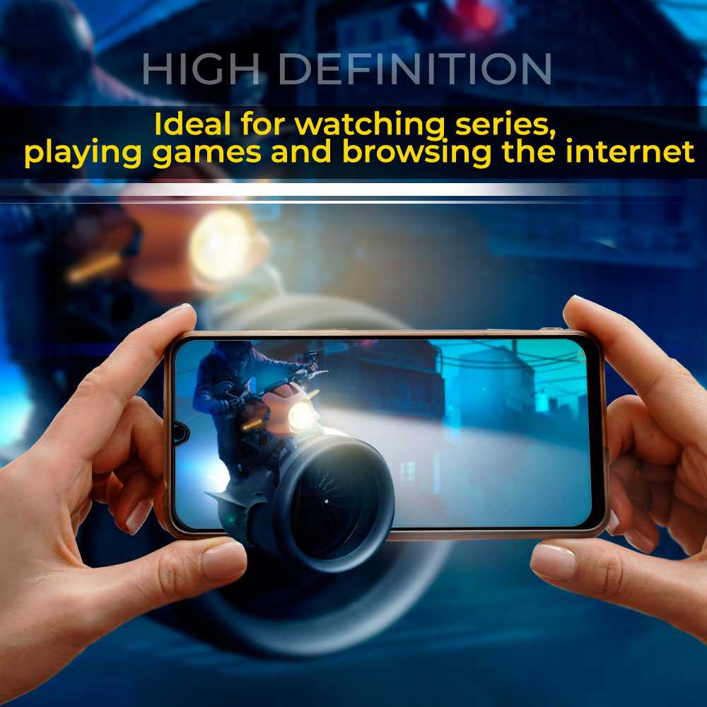 Protector de Pantalla Cristal Templado con Borde Redondo Negro para Honor 70 Lite/X8 5G/X6 4G, Vidrio Templado Antigolpes 9D 9H 0.3mm Marco