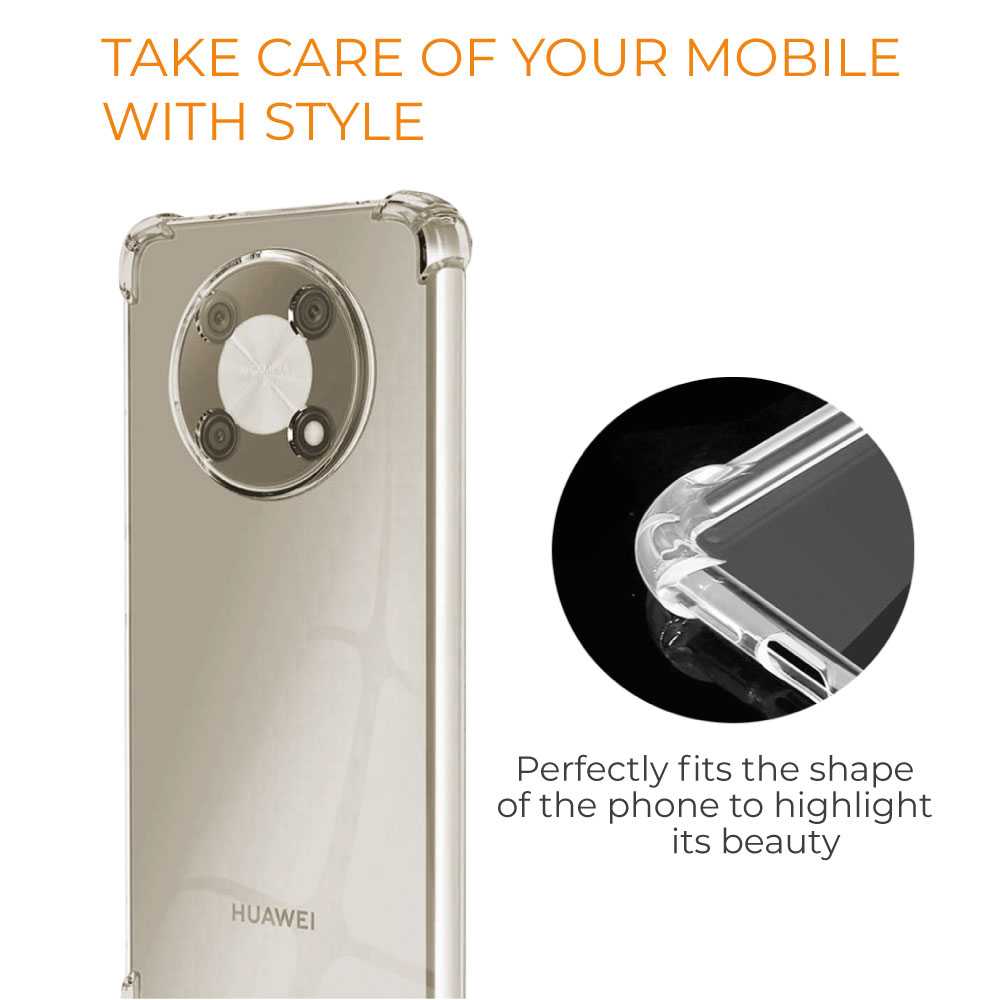 Funda de TPU para HUAWEI nova y90, Carcasa Flexible con Esquinas Reforzadas Antigolpes, Protección en Cámaras, Silicona Transparente