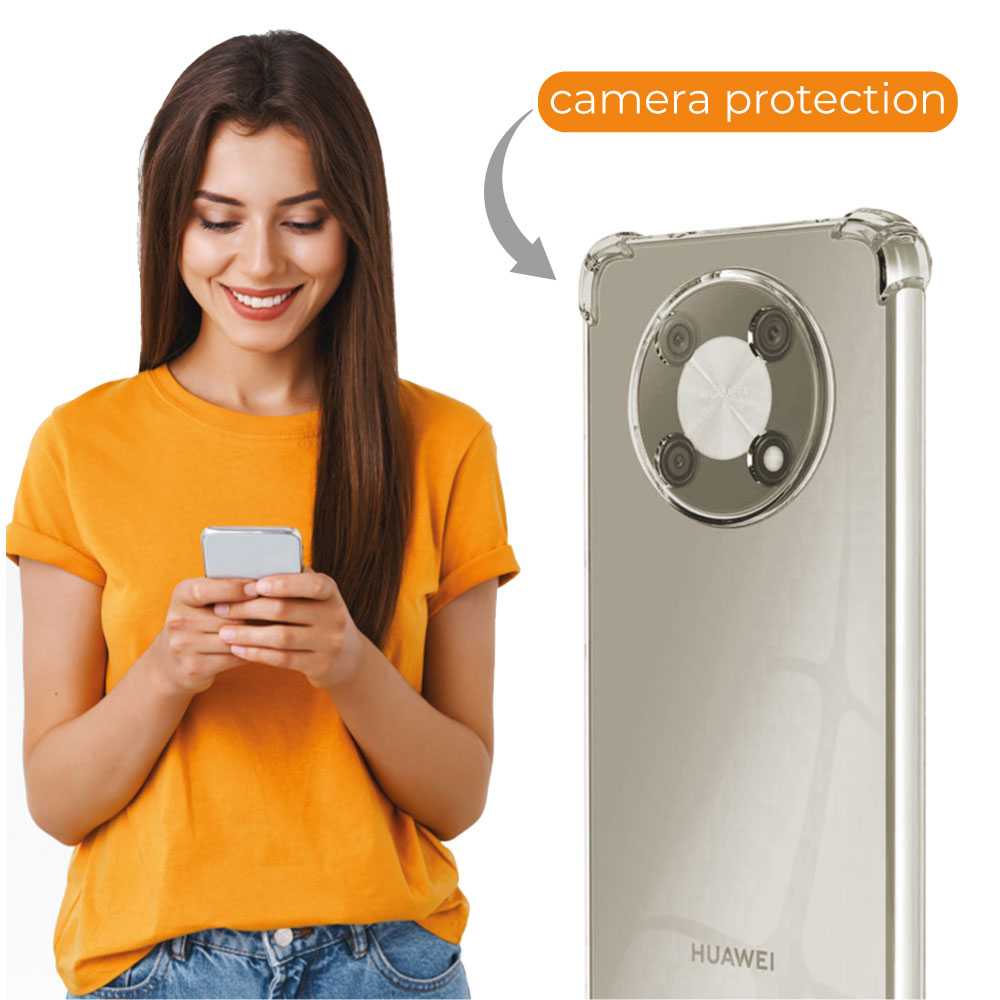 Funda de TPU para HUAWEI nova y90, Carcasa Flexible con Esquinas Reforzadas Antigolpes, Protección en Cámaras, Silicona Transparente
