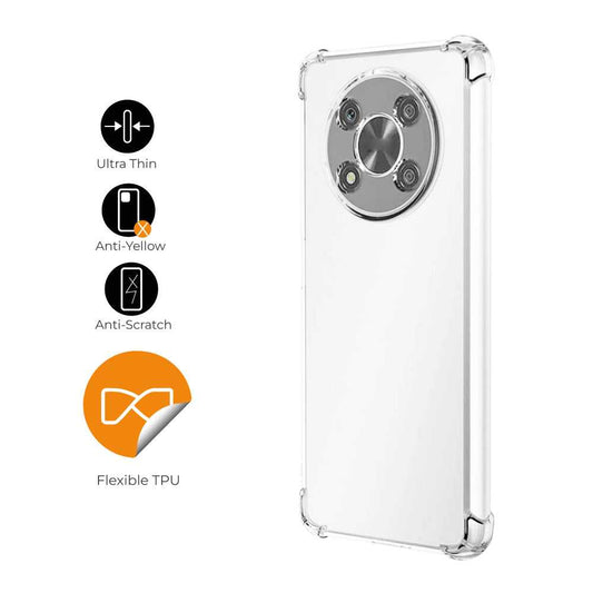 Funda de TPU para Honor Magic4 lite 5g/4g, Carcasa Flexible con Esquinas Reforzadas Antigolpes, Protección en Cámaras, Silicona Transparente