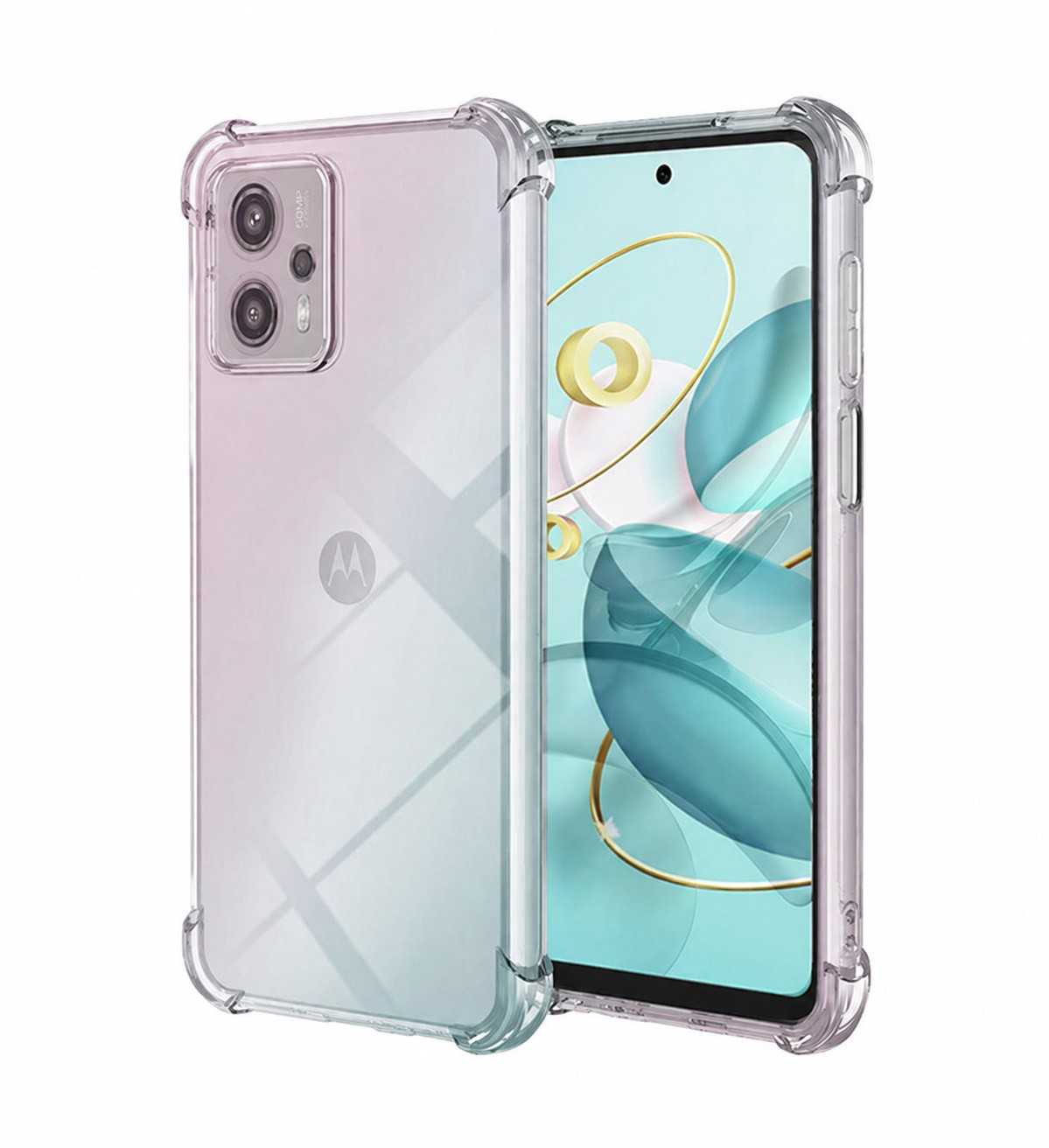 Funda Para Motorola Moto G23 / G13 Con Correa Colgante Kwmobile - Diseño Flores Del Campo, Silicona Transparente, Bordes Elevados