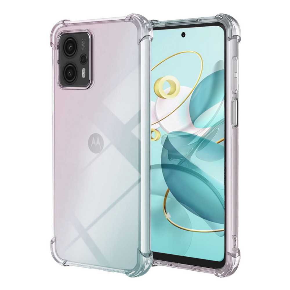 Funda de TPU para MOTOROLA moto g23 /moto g13, Carcasa Flexible con Esquinas Reforzadas Antigolpes, Protección en Cámaras, Silicona Transparente