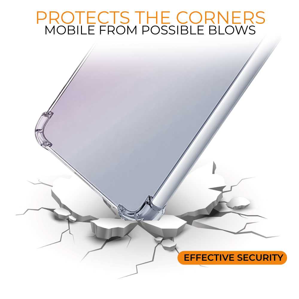 Funda de TPU para Oppo A16, Carcasa Flexible con Esquinas Reforzadas Antigolpes, Protección en Cámaras, Silicona Transparente