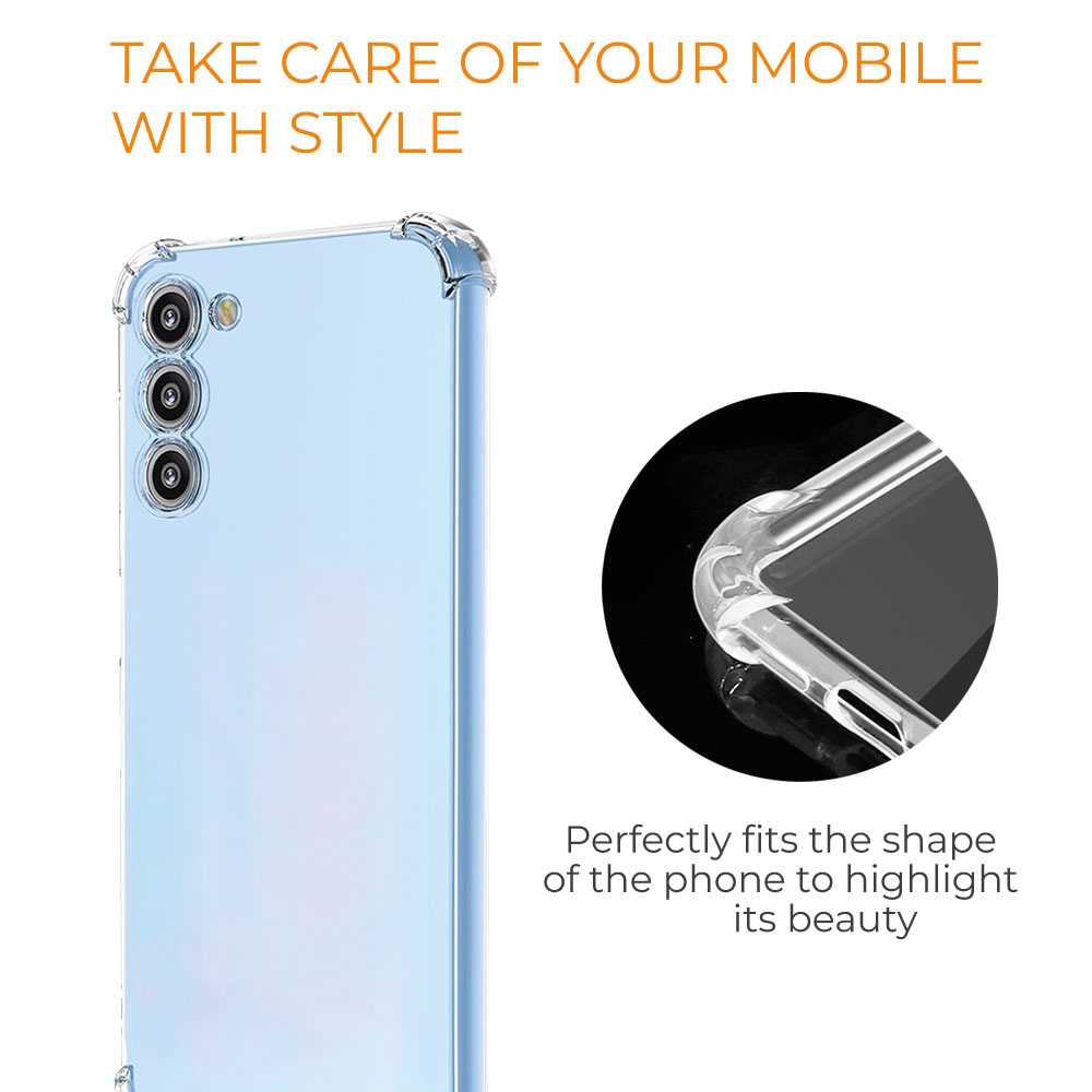 Funda de TPU para Samsung galaxy S23 plus, Carcasa Flexible con Esquinas Reforzadas Antigolpes, Protección en Cámaras, Silicona Transparente