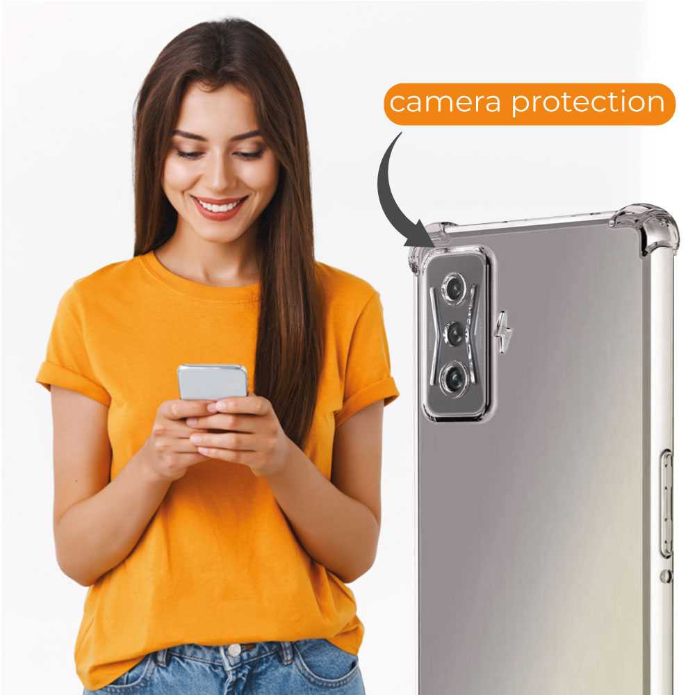 Funda de TPU para Xiaomi Poco F4 GT, Carcasa Flexible con Esquinas Reforzadas Antigolpes, Protección en Cámaras, Silicona Transparente
