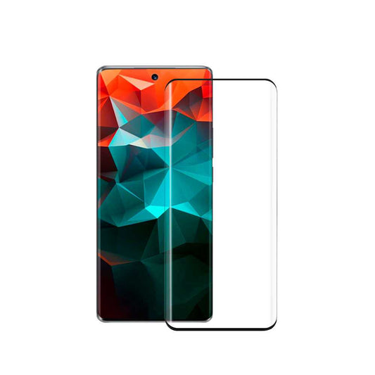Protector de Pantalla Cristal Curvo Compatible con Honor Magic5 Pro, Vidrio Templado Premium con Pegamento en los Bordes