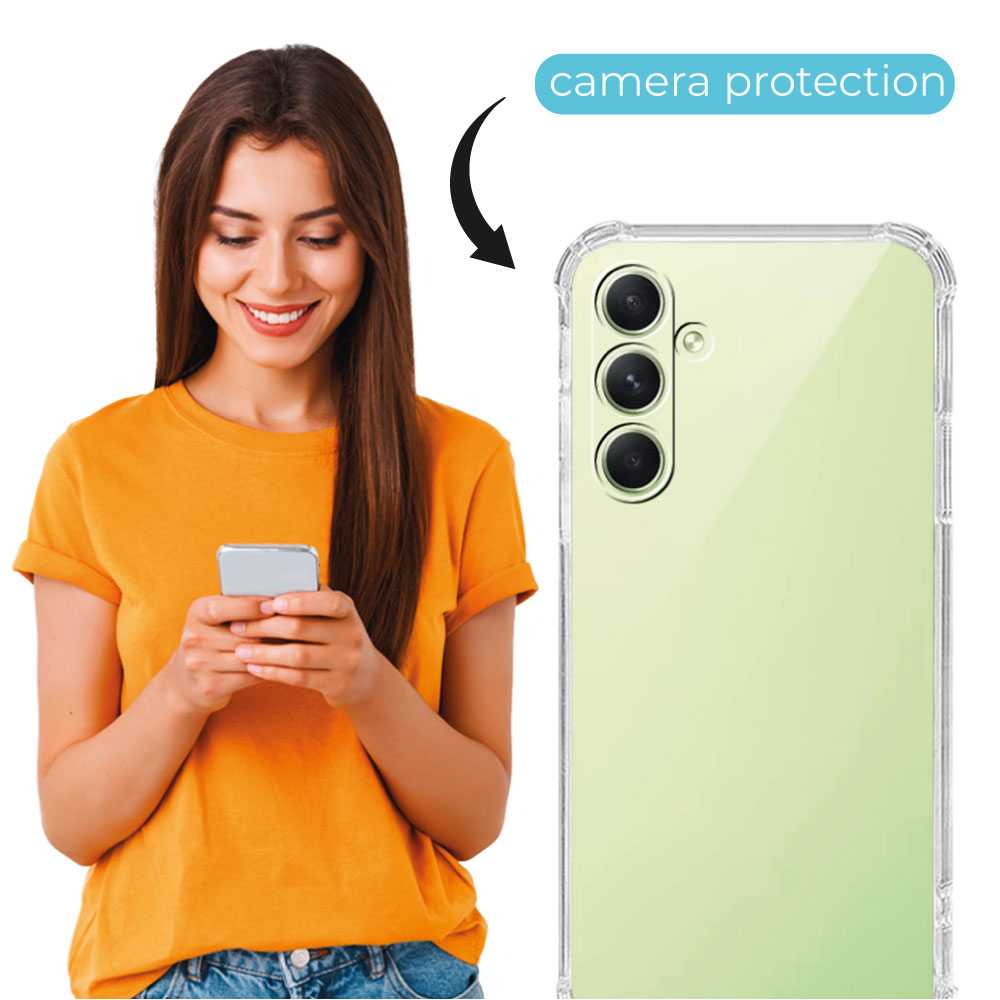 Funda de TPU para Samsung A54 5G, Carcasa Flexible con Colgante, Antigolpes, Protección en Cámaras, funda con colgante