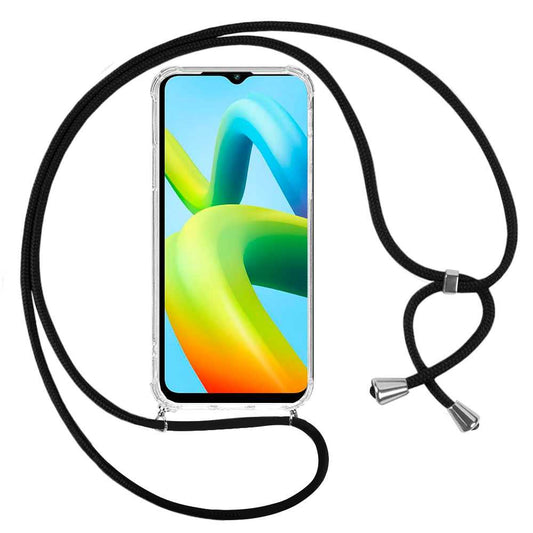 Funda de TPU para Redmi A1 Plus, Carcasa Flexible con Colgante, Antigolpes, Protección en Cámaras, funda con colgante