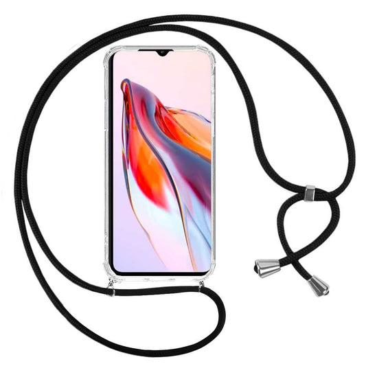 Funda de TPU para Xiaomi Redmi 12C, Carcasa Flexible con Colgante, Antigolpes, Protección en Cámaras, funda con colgante