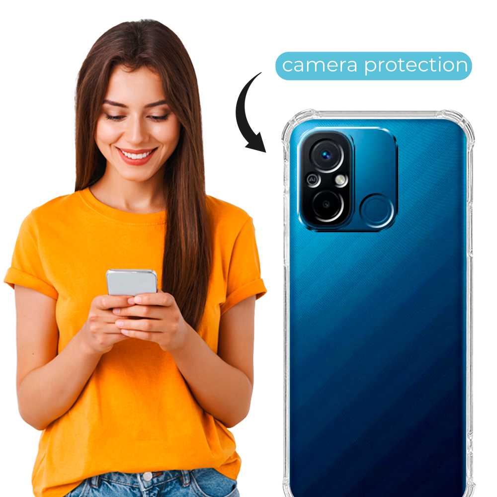 Funda de TPU para Xiaomi Redmi 12C, Carcasa Flexible con Colgante, Antigolpes, Protección en Cámaras, funda con colgante