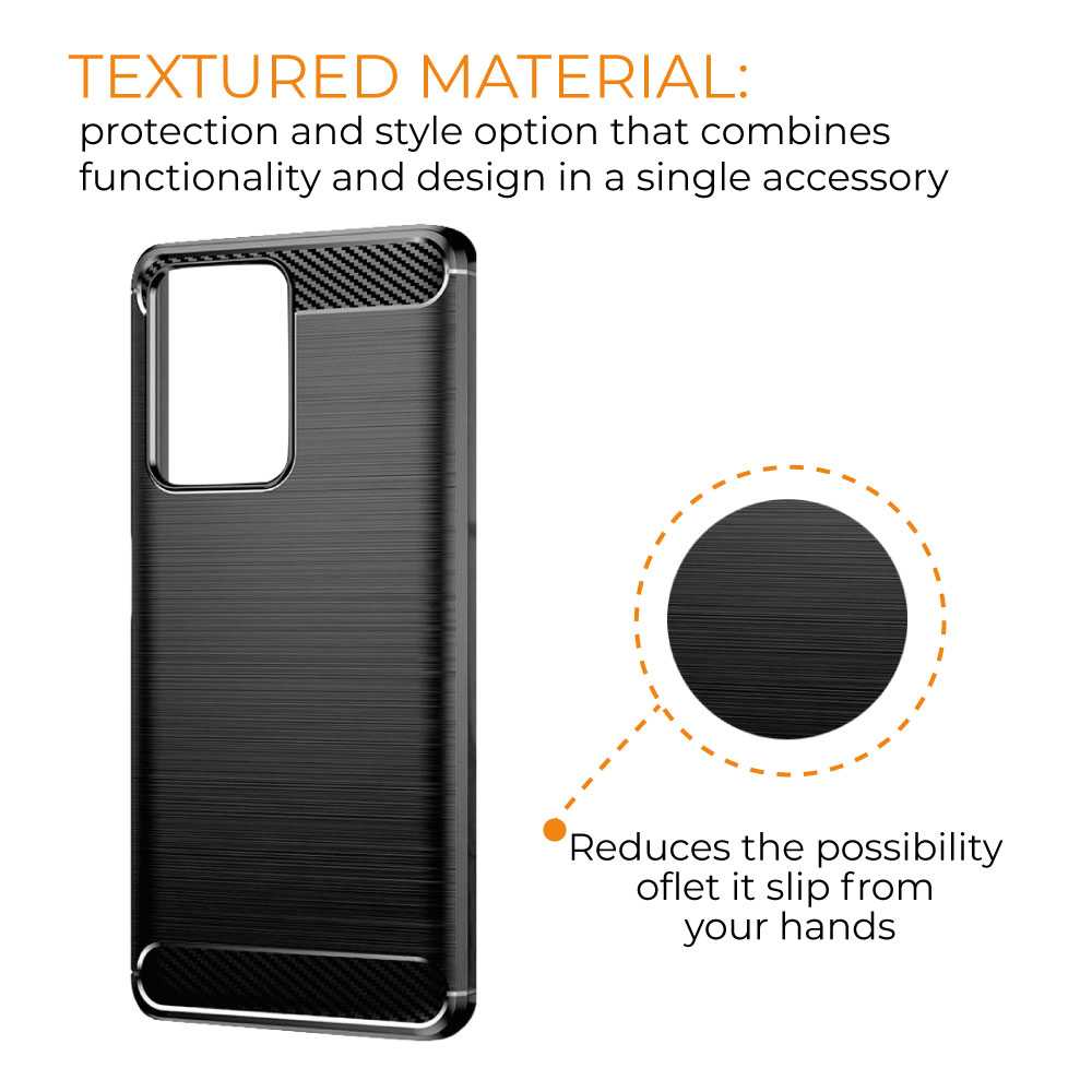 Funda de TPU para Redmi Note 11/11S/11T/Mi Poco M4 Pro, Carcasa Flexible con fibra de carbono Antigolpes, Protección en Cámaras, Silicona fibra de carbono