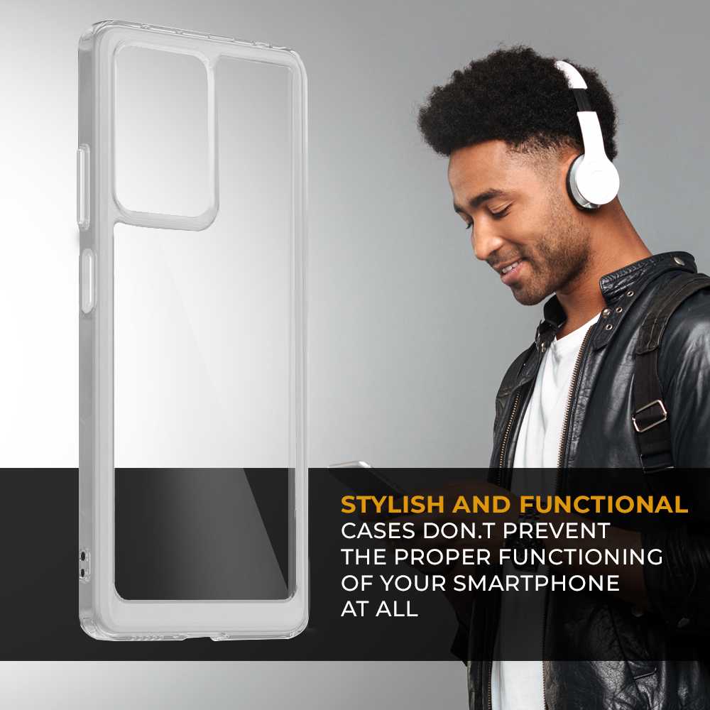 Funda de TPU para Redmi Note 12 Pro+, Funda transparente con borde resistente, Proteccion en Camaras, Silicona Transparente