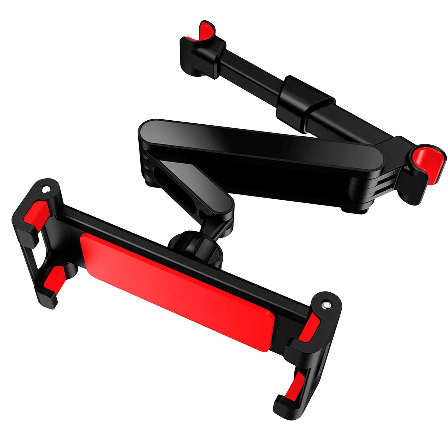 Soporte Tablet Coche, Soporte de Reposacabezas 360º, 4,4'-11', Abrazadera Extensible Compatible con iPads, Tablets, Libros Electrónicos