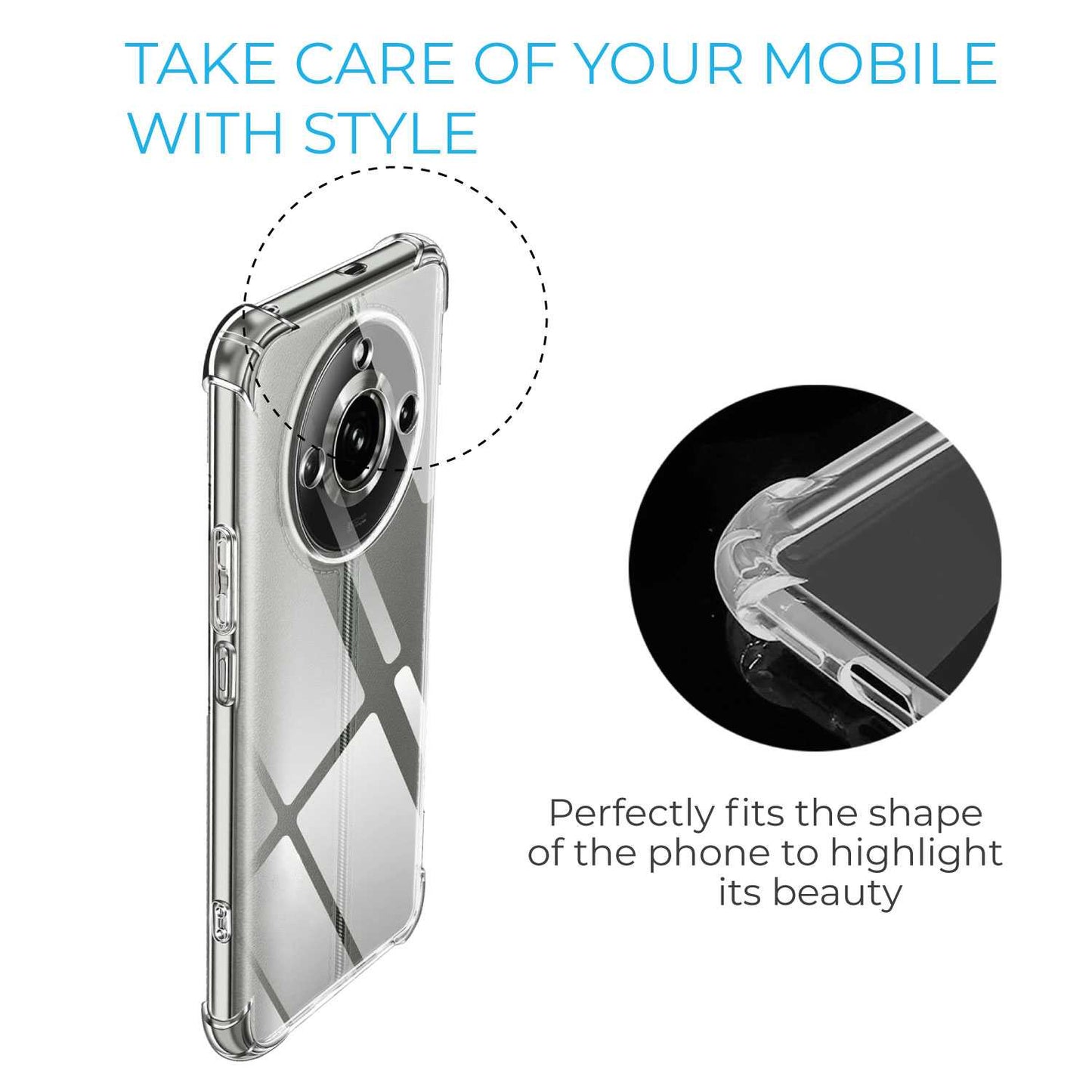 Funda de TPU para Realme 11 Pro/Pro+ 5G, Carcasa Flexible con Esquinas Reforzadas Antigolpes, Protección en Cámaras, Silicona Transparente