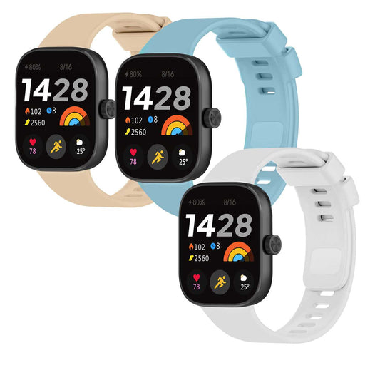 Correa Reloj Inteligente Compatible con Xiaomi Smart Band 8 Pro, Redmi Watch 4, Pulsera Reloj Inteligente de Silicona, Resistente al Sudor, Transpirable,