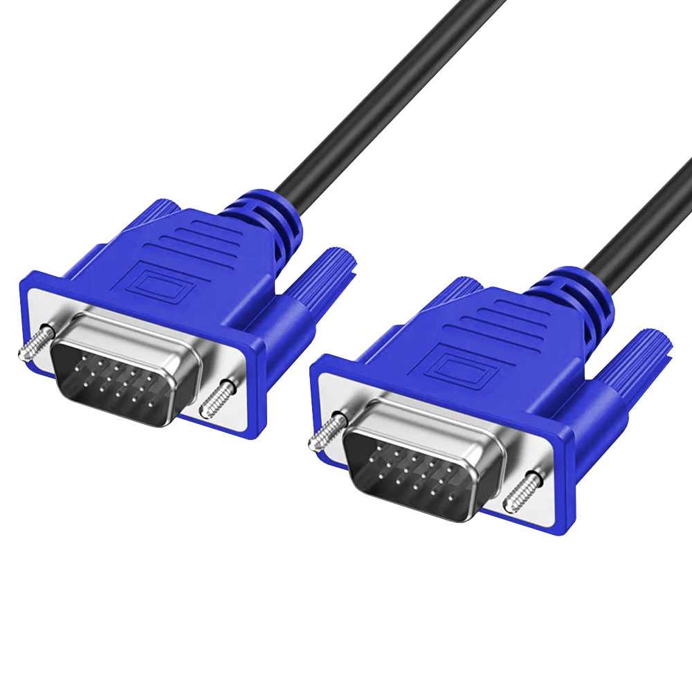 Cable Alargador 15 Pin D-Sub DSub SVGA VGA Doble Macho M-M para Pantalla Ordenador de Mesa Portátil Monitor Proyector